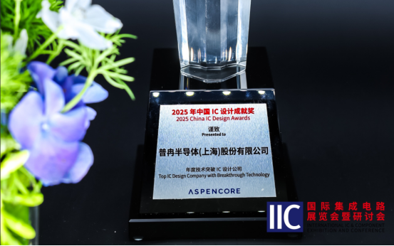 普冉半導體斬獲IIC 2025年度技術突破獎！用芯定義未來(圖1)